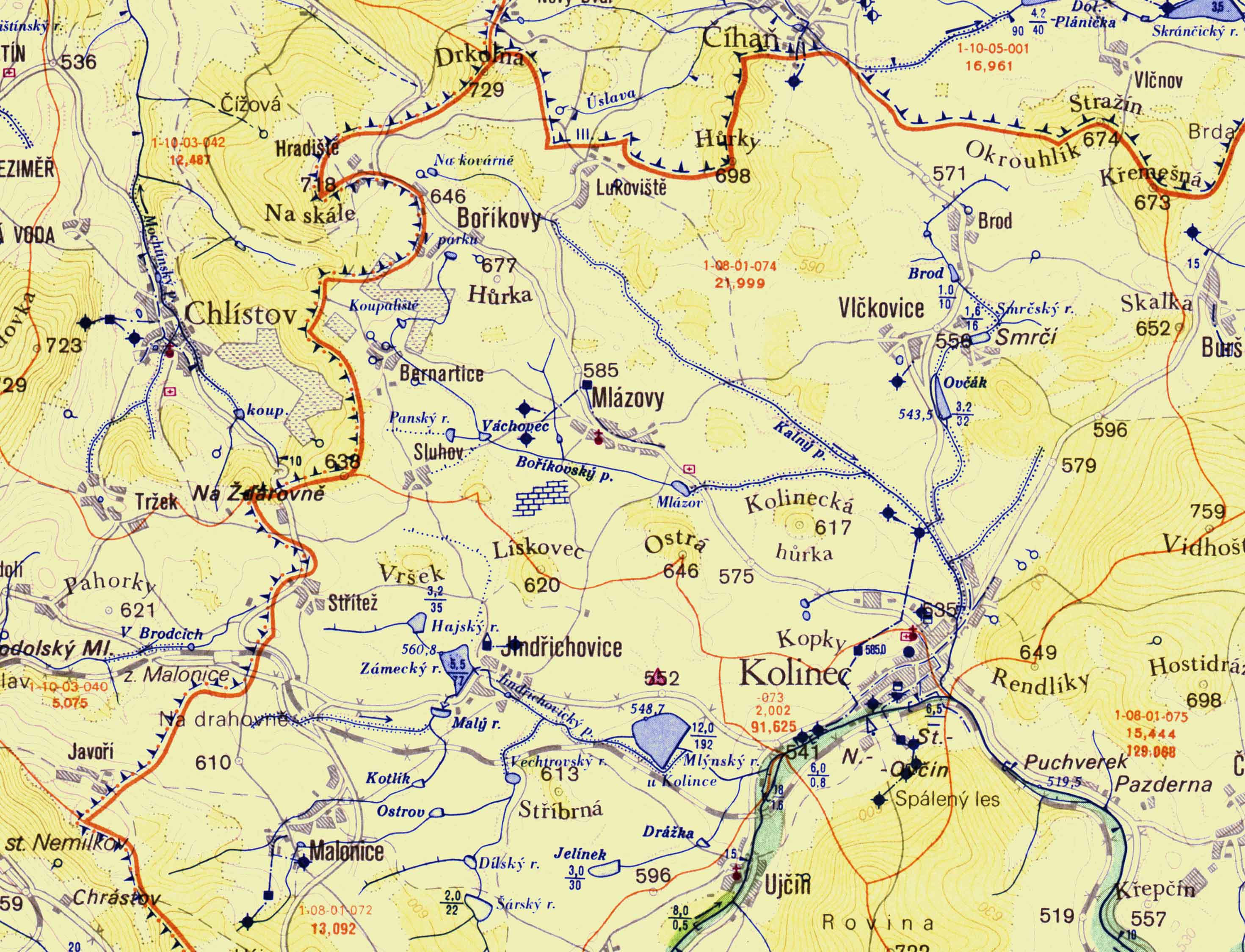 vodohospodsk mapa